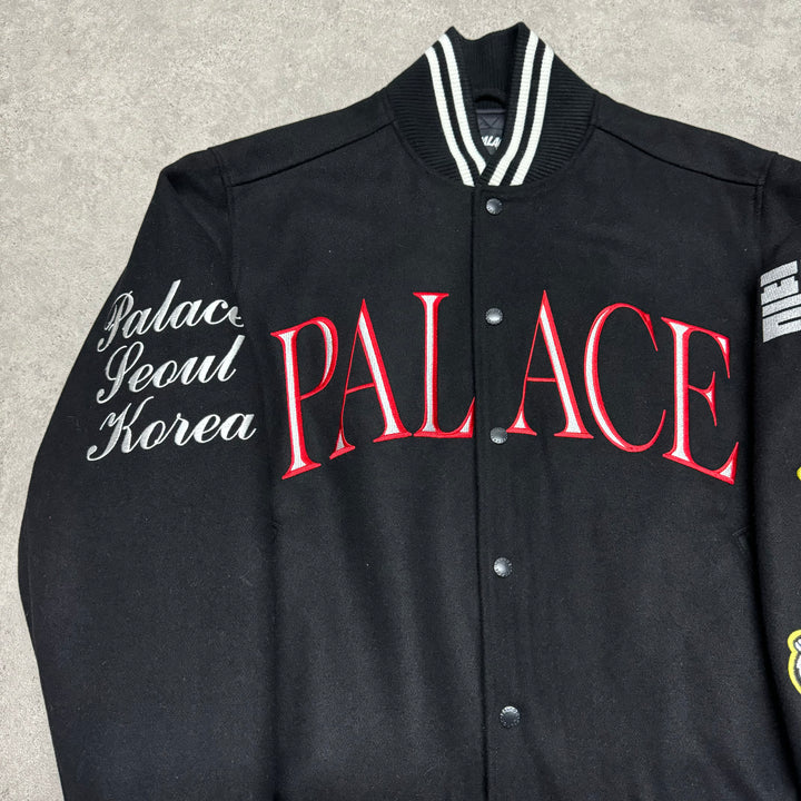 Palace Seoul Exclusive Black Varsity Jacket (L)