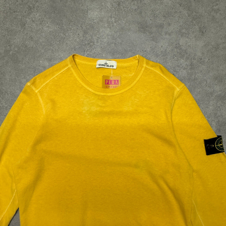 Vintage Stone Island  Jumper Size M Yellow