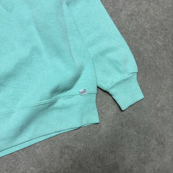 90's Vintage Russell Athletic Turquoise Sweatshirt (M)