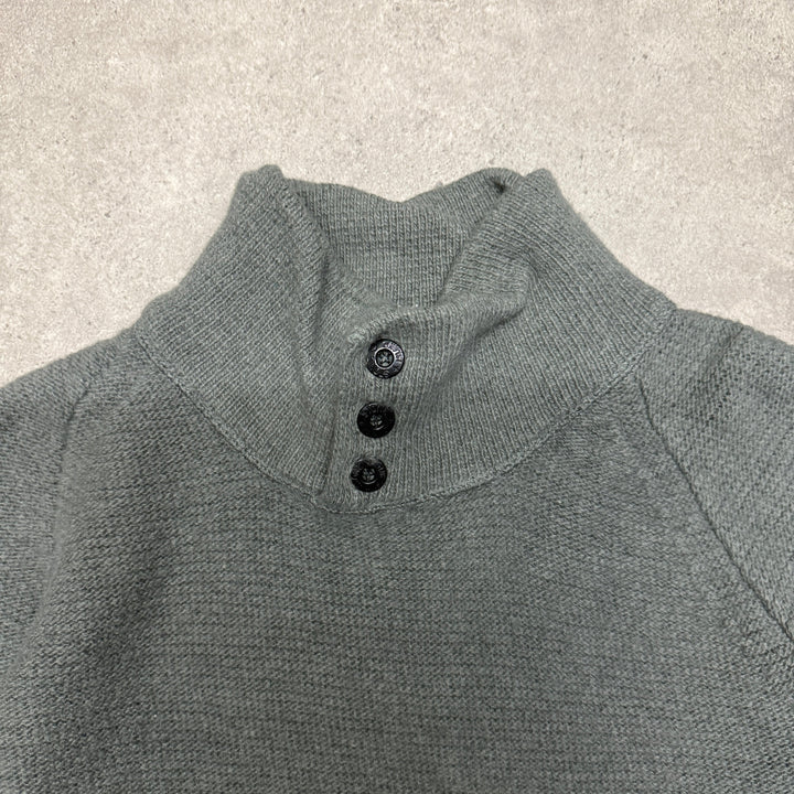 Vintage Stone Island Button up Jumper Size M Khaki