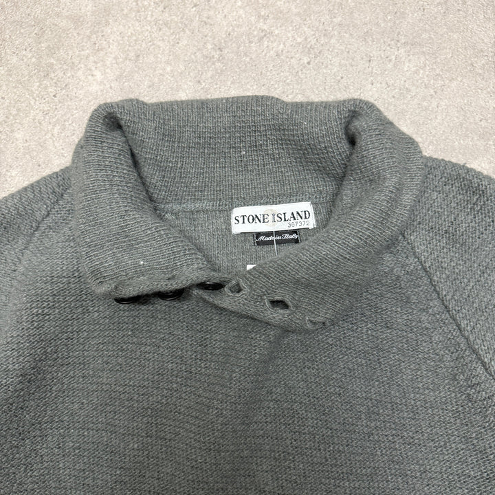 Vintage Stone Island Button up Jumper Size M Khaki