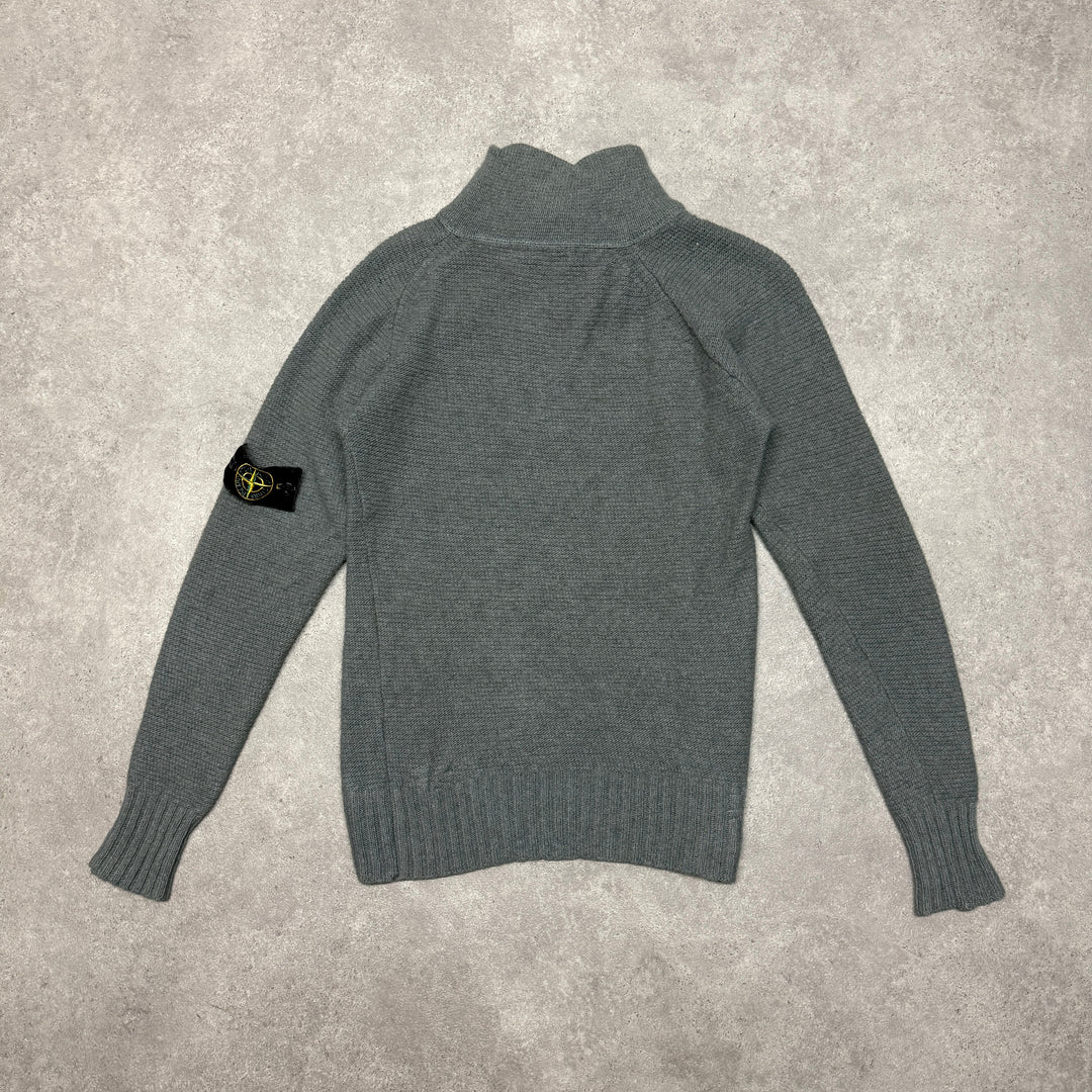 Vintage Stone Island Button up Jumper Size M Khaki
