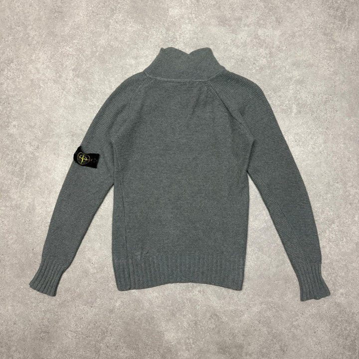 Vintage Stone Island Button up Jumper Size M Khaki