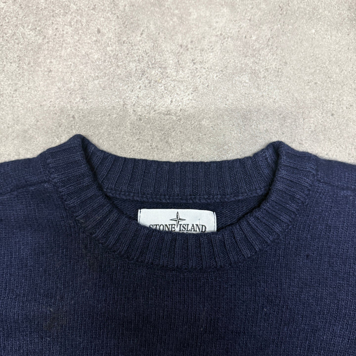 Vintage Stone Island Junior Jumper Size Small Fit Navy