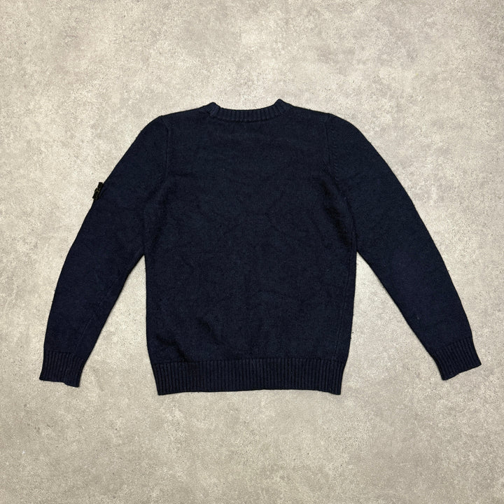 Vintage Stone Island Junior Jumper Size Small Fit Navy