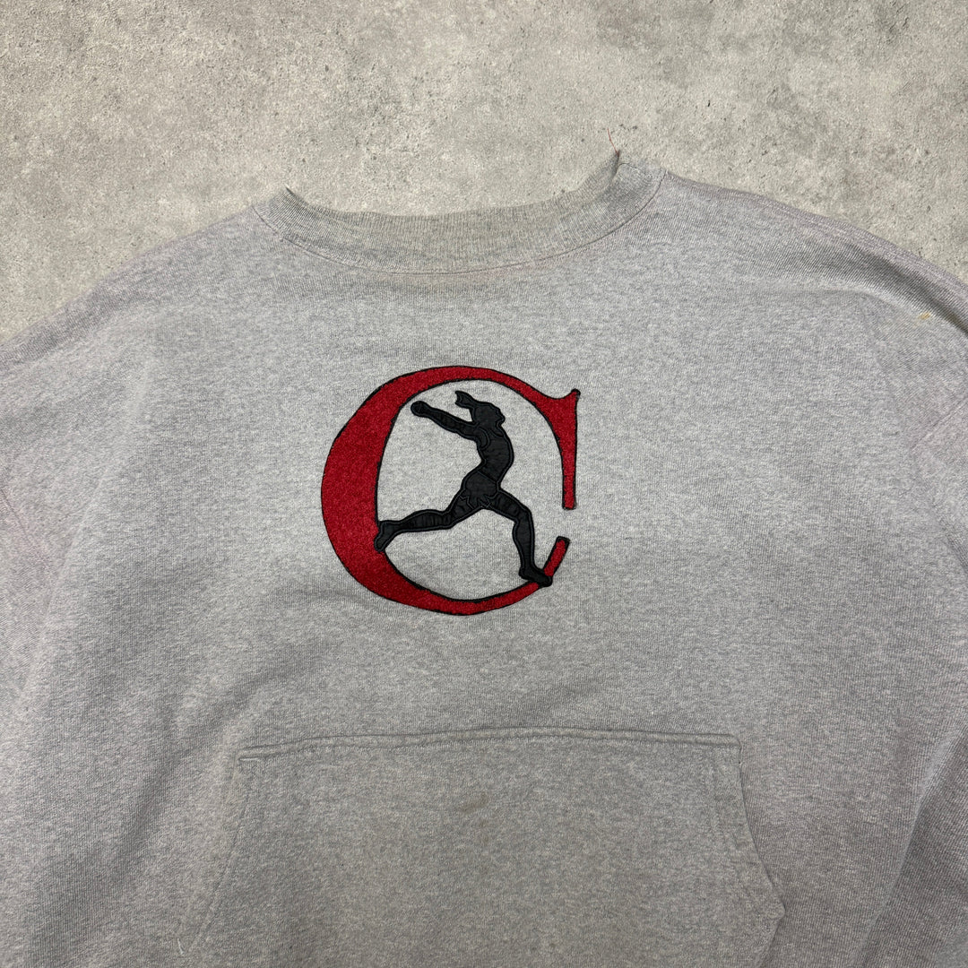 Reversible Long Jump Vintage Champions Sweatshirt Size L Grey