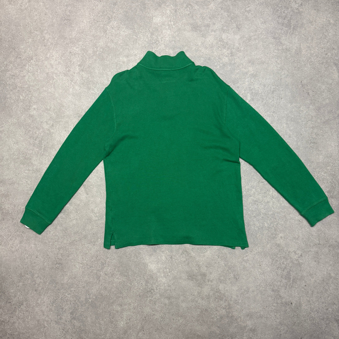 Polo Ralph Lauren Quarter Zip Jumper Size XL Green