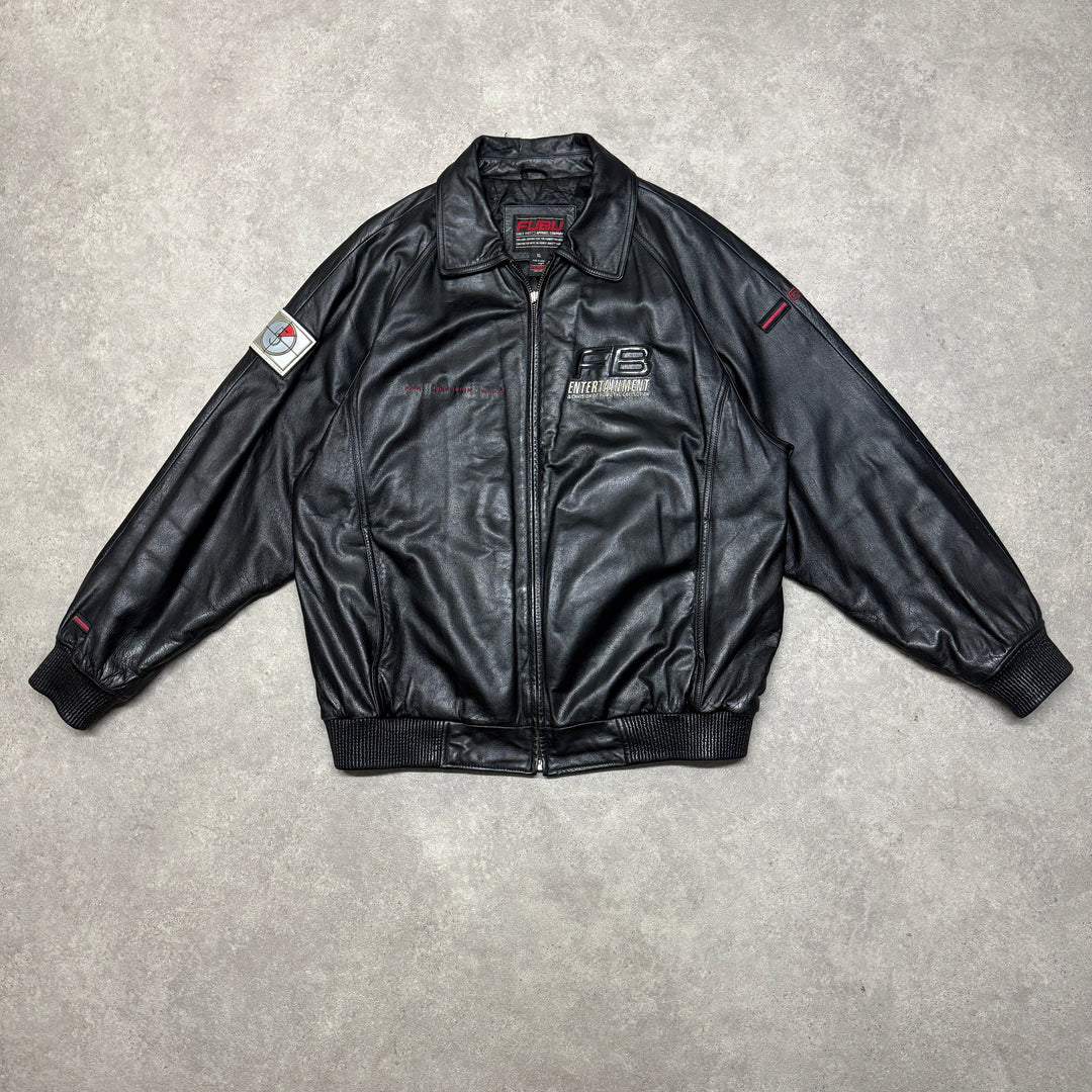 Fubu Entertainment Leather Jackets Size XL Black