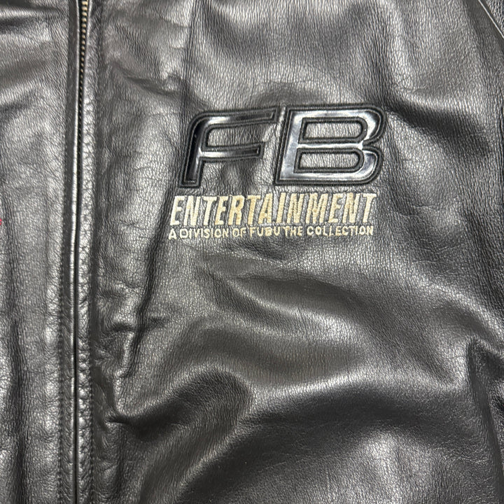 Fubu Entertainment Leather Jackets Size XL Black