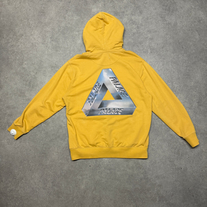 Palace Hoodie Big Print Size XL Yellow