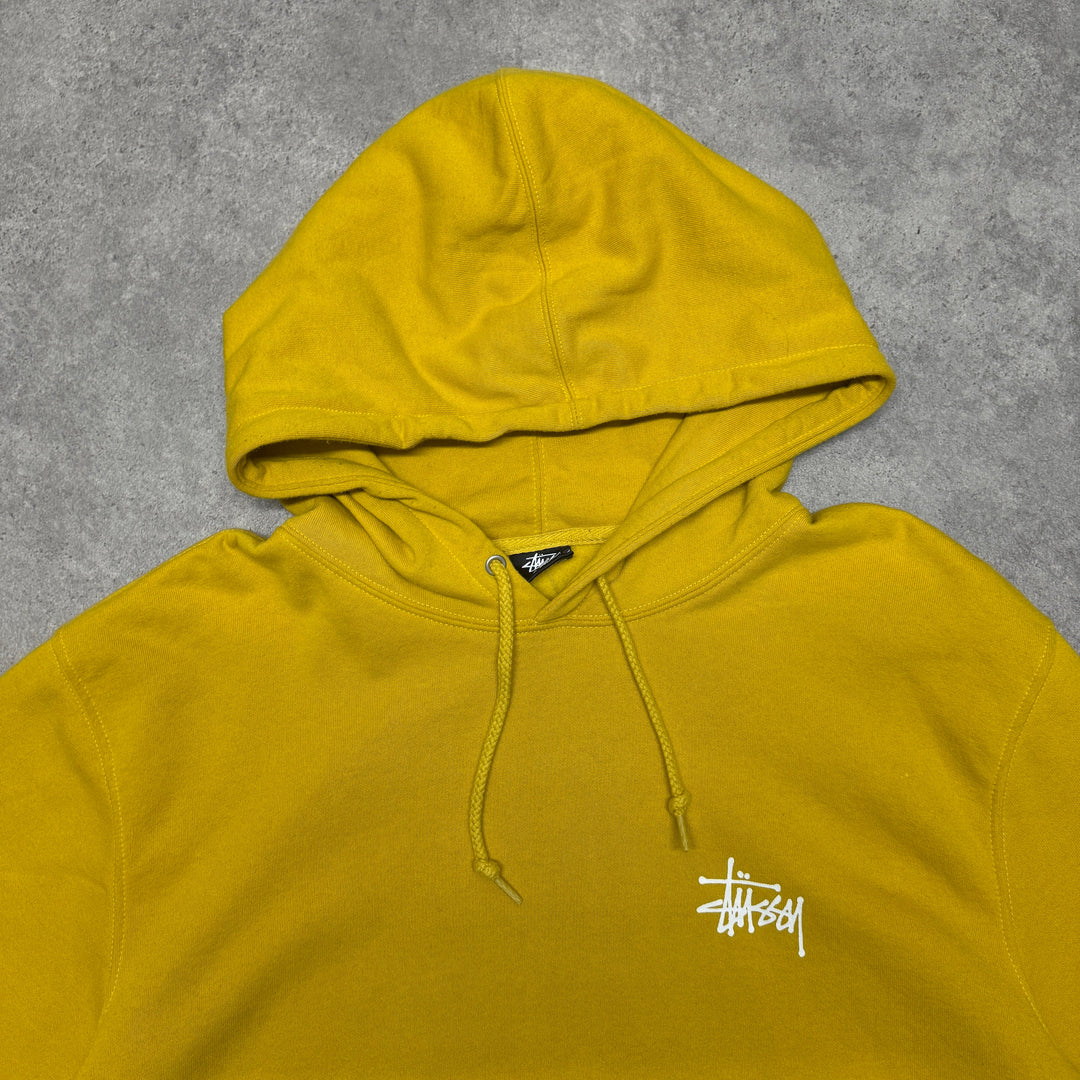 Stussy Hoodie Size XL Mustard