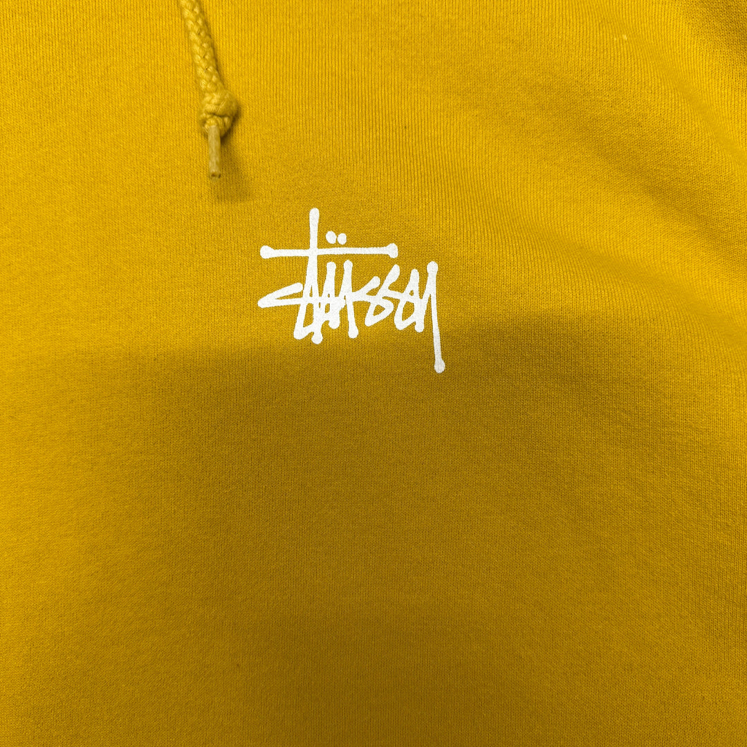 Stussy Hoodie Size XL Mustard