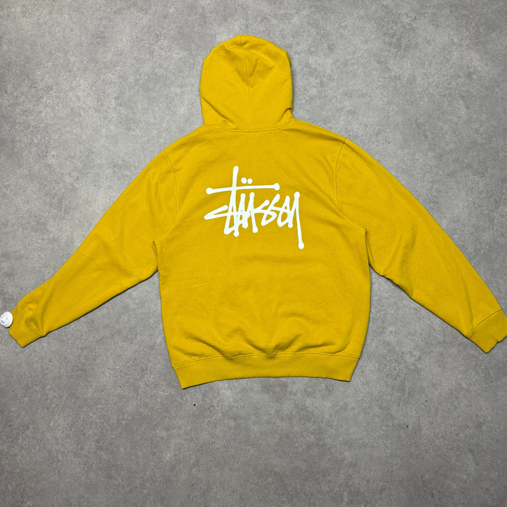Stussy Hoodie Size XL Mustard