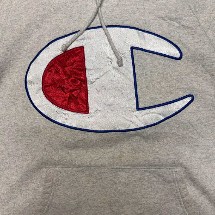 Champion Supreme Hoodie Size M Grey