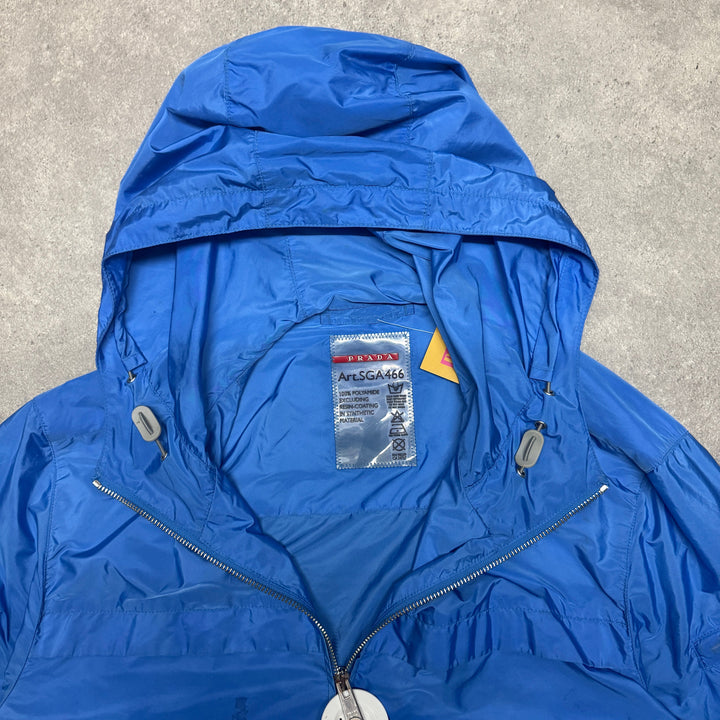 Vintage Prada Light Weight Jacket Size M Blue