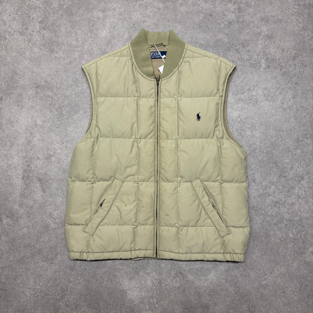 Polo Ralph Lauren Puffer Gilet Size S Grey