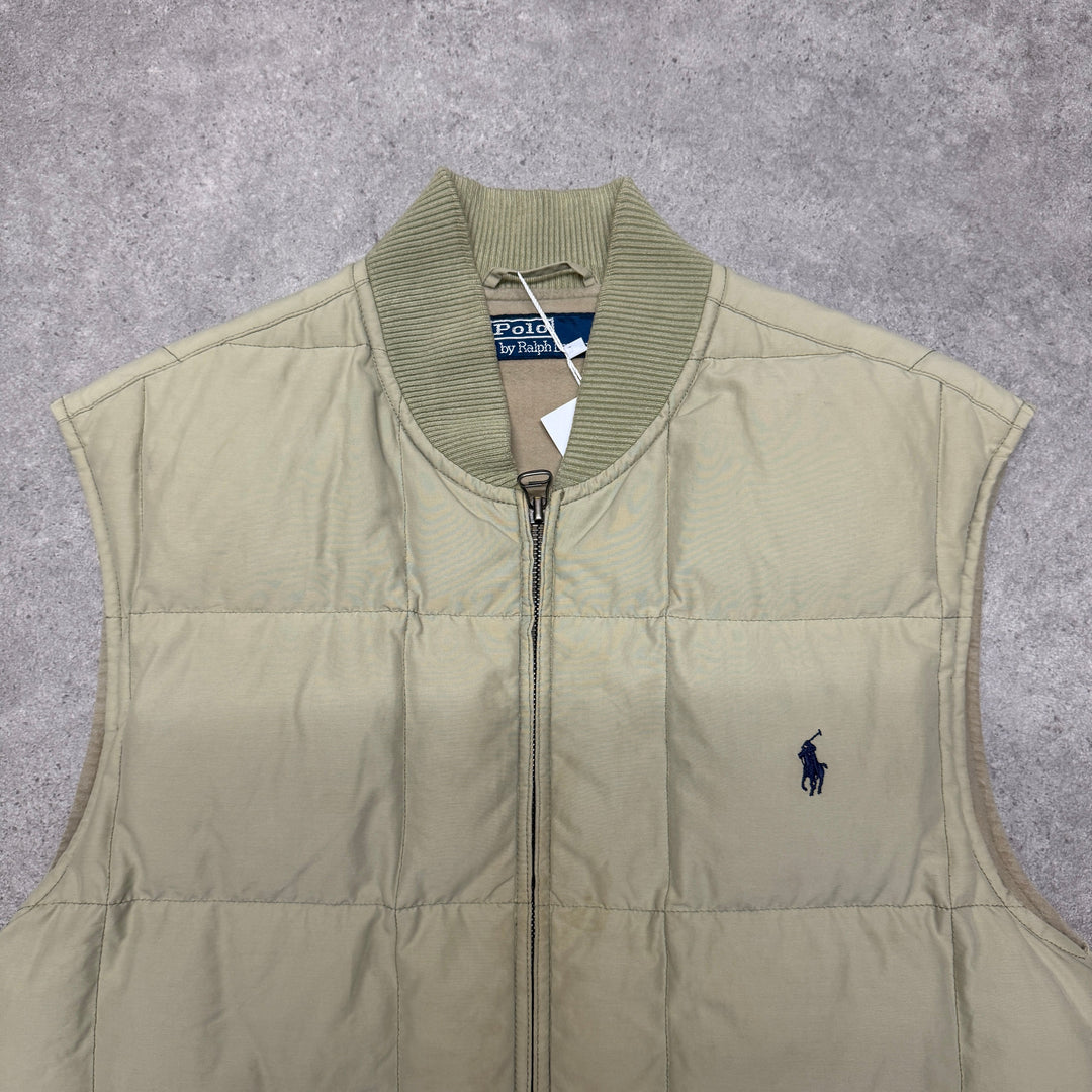 Polo Ralph Lauren Puffer Gilet Size S Grey