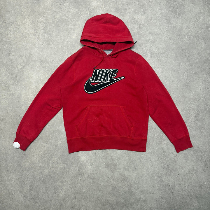 Nike Hoodie Big Logo Size M Red
