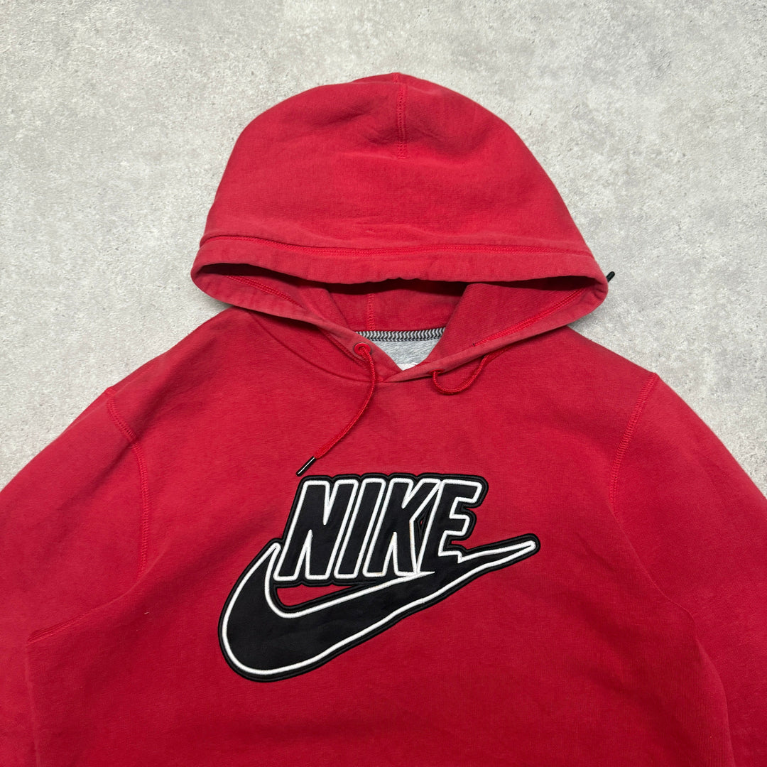 Nike Hoodie Big Logo Size M Red