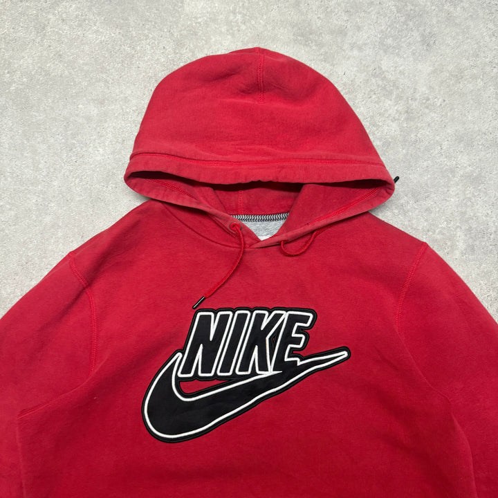 Nike Hoodie Big Logo Size M Red
