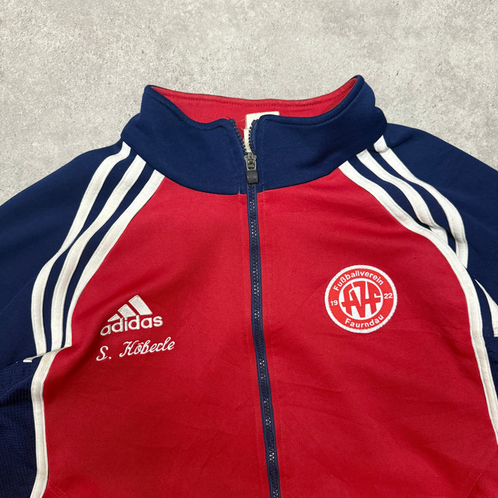 Bayern Munich 2000-01 Football Track Jacket Size XL Red