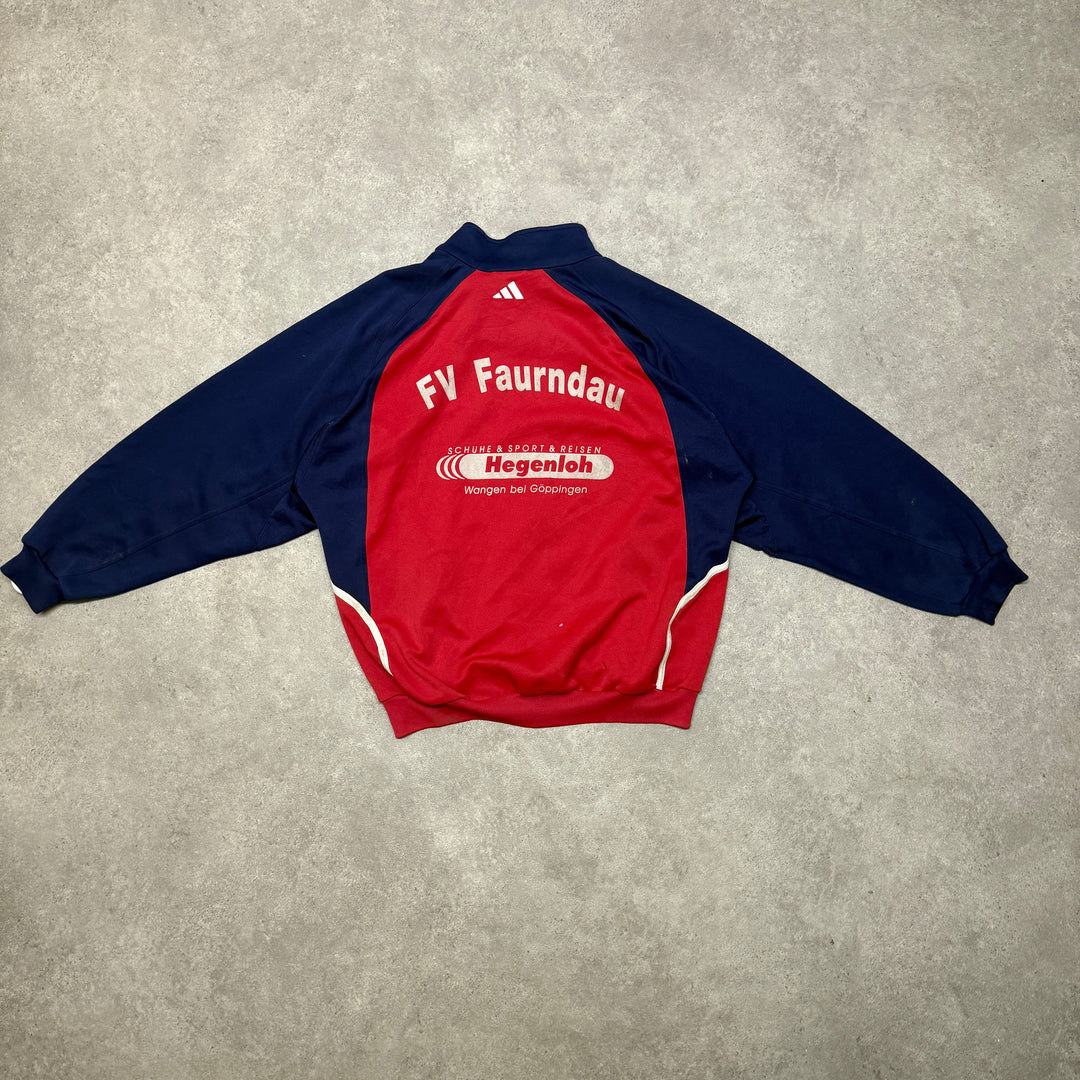 Bayern Munich 2000-01 Football Track Jacket Size XL Red