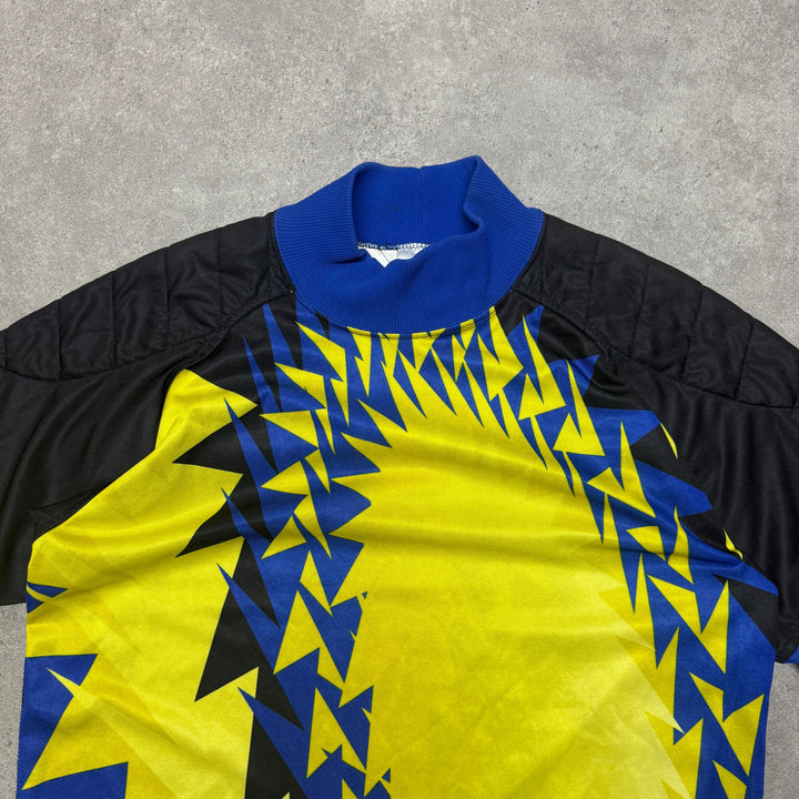 Vintage Nike Goal Keeper Football Shirt Size S Yellow