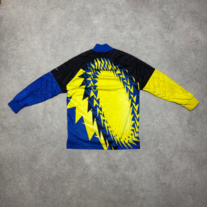 Vintage Nike Goal Keeper Football Shirt Size S Yellow