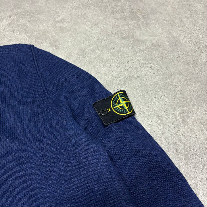 Vintage Stone Island Navy Crew Neck Knitted Sweater (M)