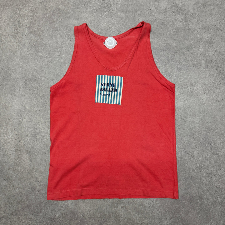 Stone Island Marina Vest Top Size S Red