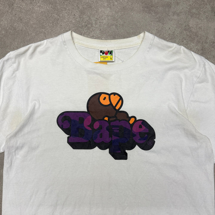 Bape T-shirt Size L White