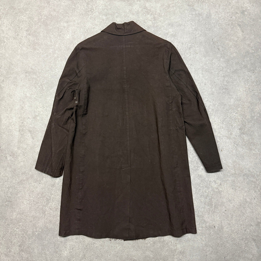 Macintosh Hand Made Waxed Coat Size M Brown