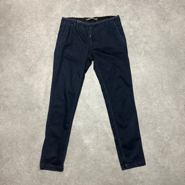 Stone Island Straight Fit Trousers Size(36X34) Navy