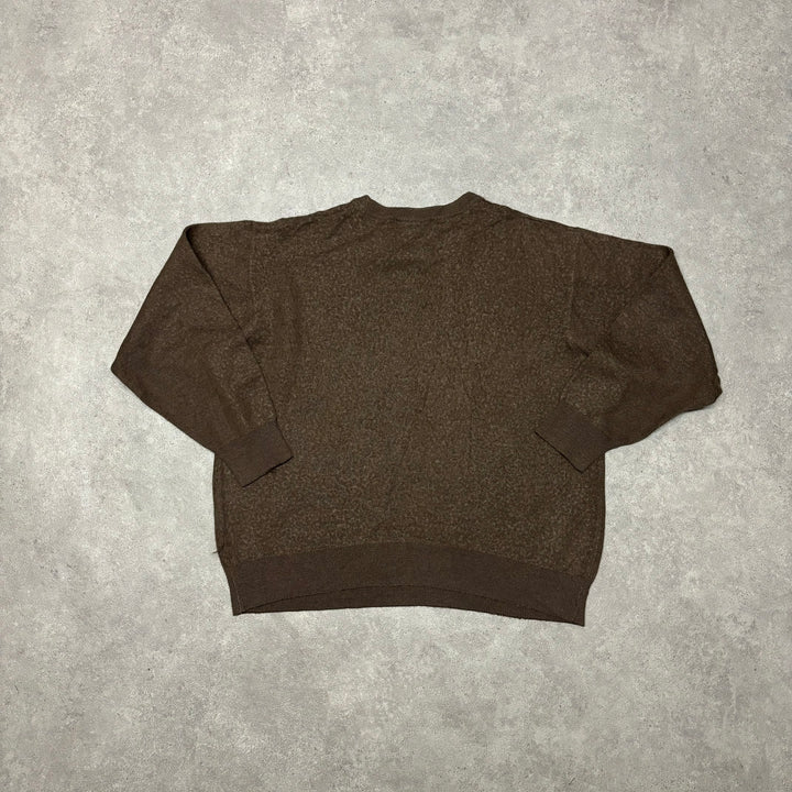 Vintage Burberry Brown Crewneck Knitted Sweater (Women's M)