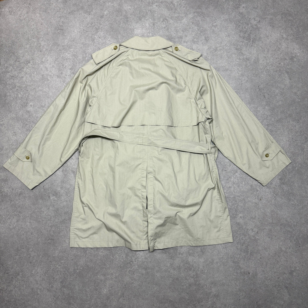Vintage Burberry Trench With Belt Coat Size XL Beige