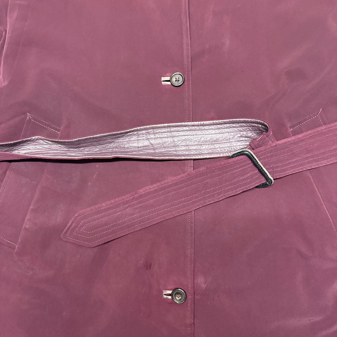 Burberry Trench Coat  With Lined Burgundy  Size M Beige
