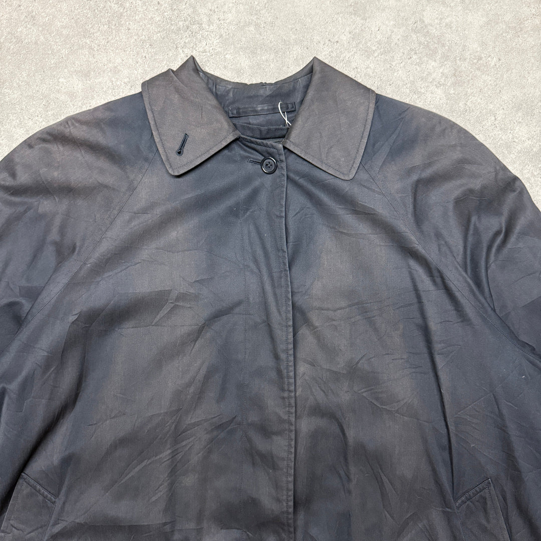 Vintage Burberry Trench Coat Size XL Navy