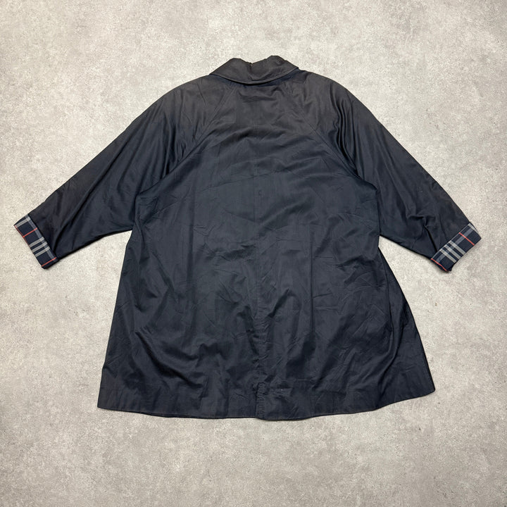 Vintage Burberry Trench Coat Size XL Navy