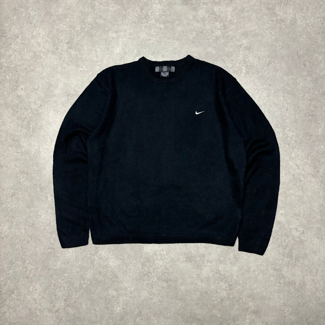 Vintage Nike Golf Black Crewneck Knitted Sweater (XL)