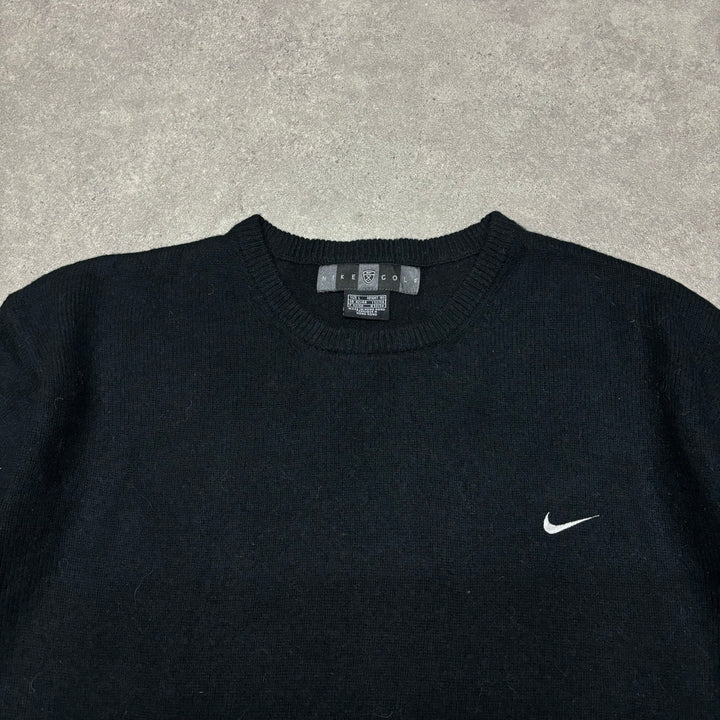 Vintage Nike Golf Black Crewneck Knitted Sweater (XL)