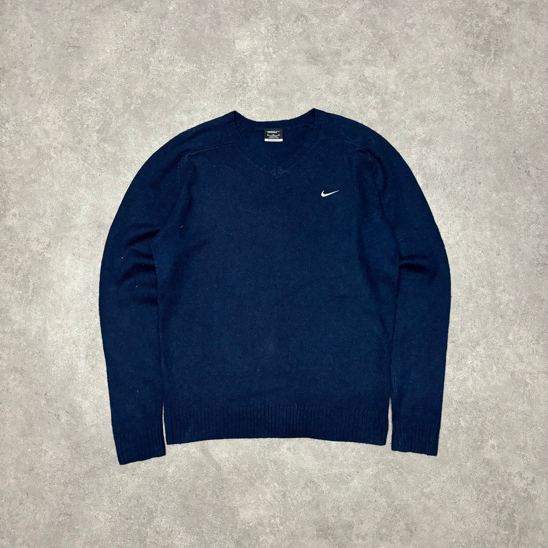 Vintage Nike Golf Navy Crewneck Knitted Sweater (M)