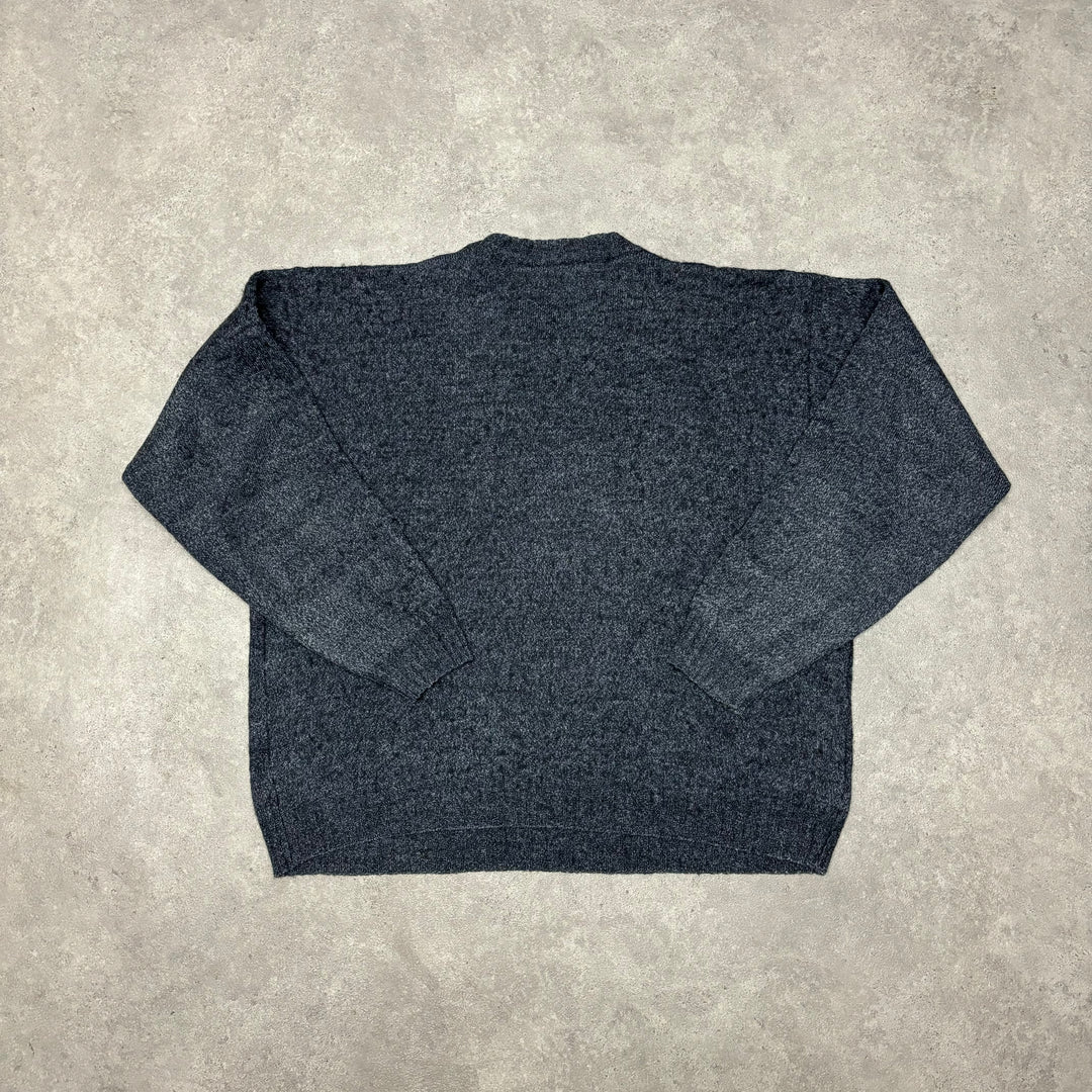 Vintage Lacoste Blue Diamond Knitted Sweater (M)