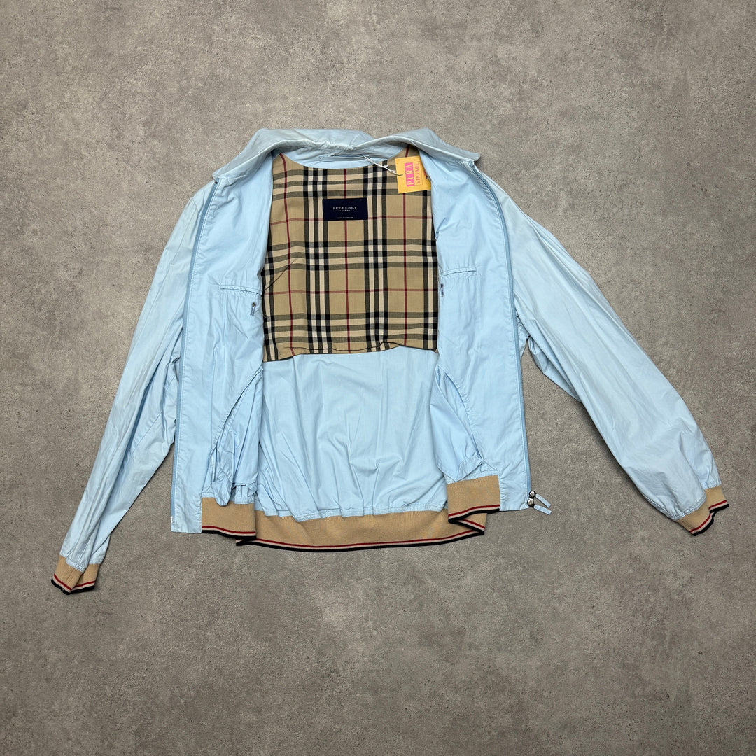 Burberry Harrington Jacket Size M Light Blue