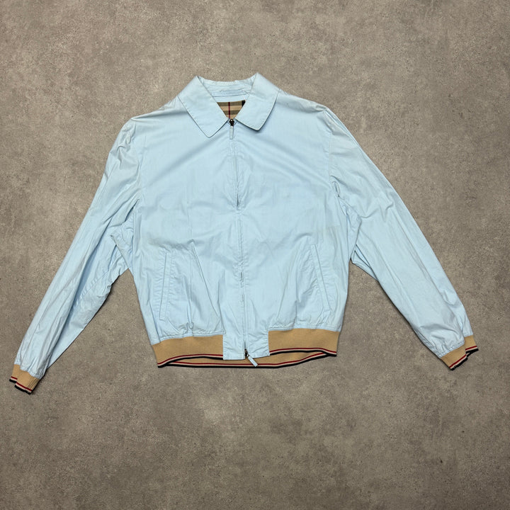 Burberry Harrington Jacket Size M Light Blue