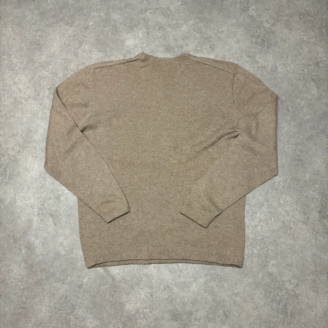 Vintage Nike Beige Knitted Sweater (XXL)