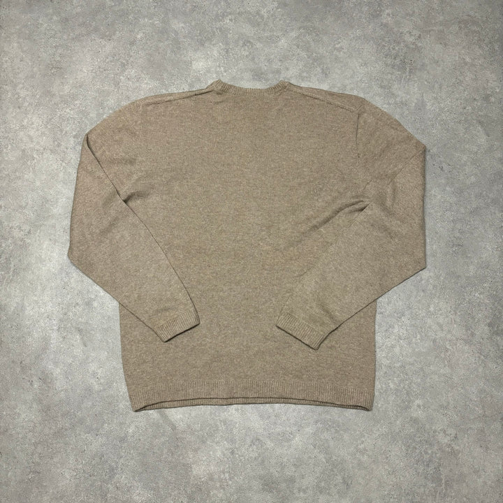 Vintage Nike Beige Knitted Sweater (XXL)