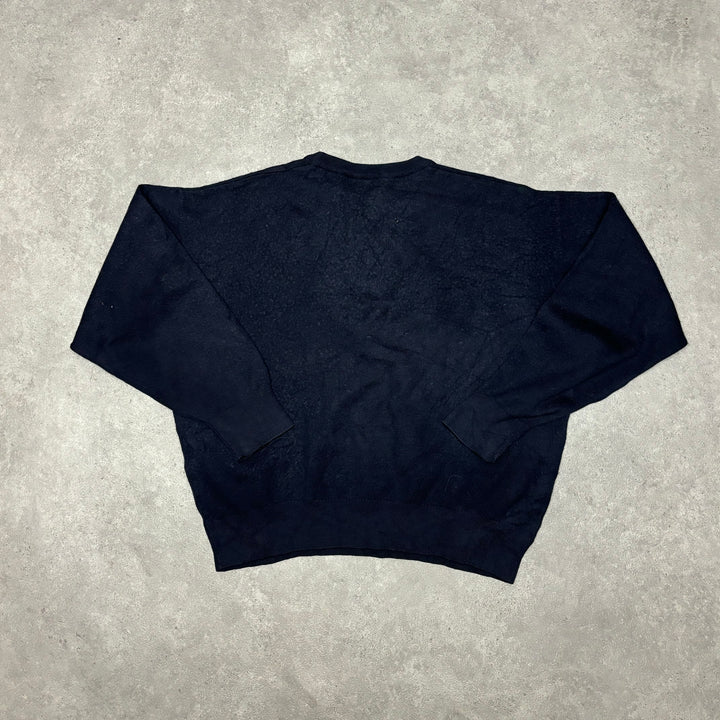 Vintage Burberry Navy Knitted Sweater (S)