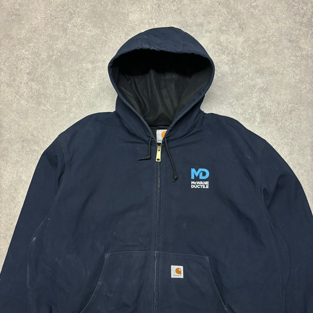 Vintage Carhartt Navy Active Jacket (XXL)