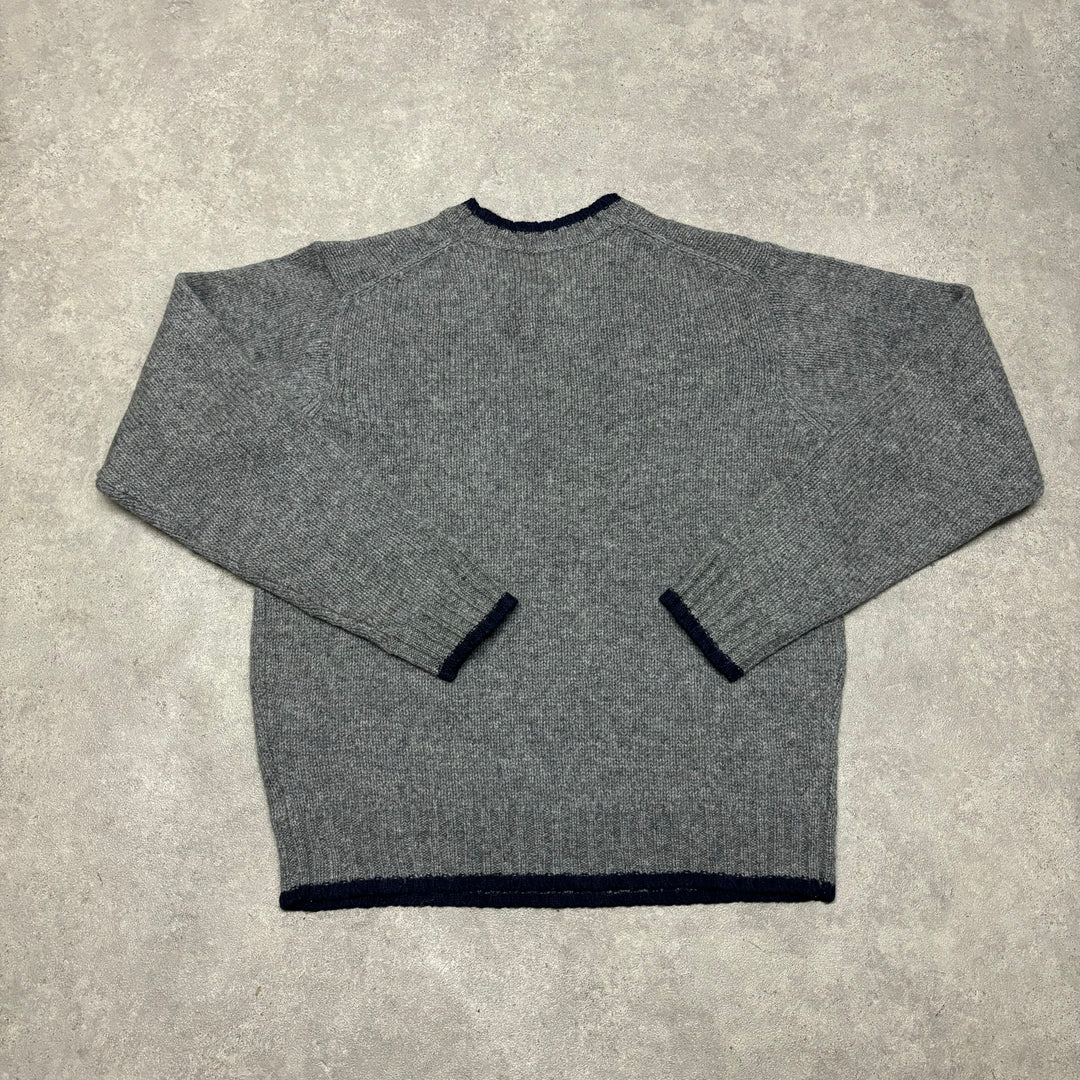 Vintage Diesel Heavy Knitted Grey Jumper (L)