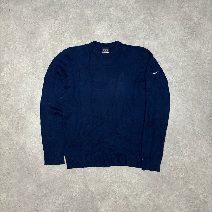 Vintage Nike Golf Navy Crewneck Knitted Sweater (M)